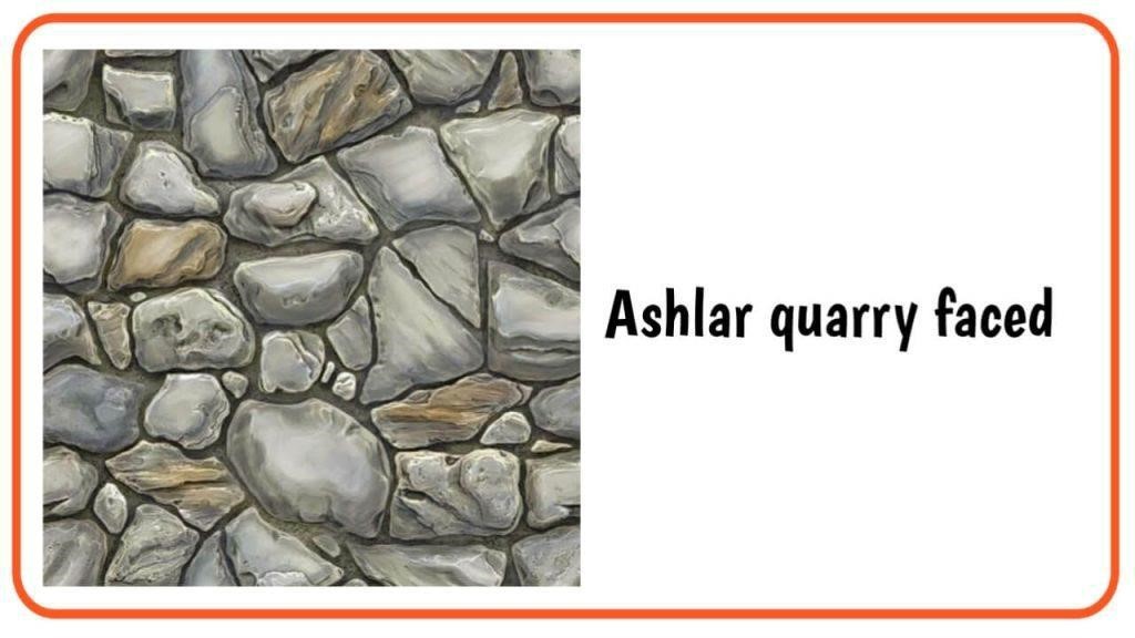 Ashlar quarry faced